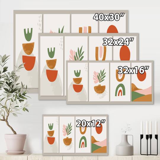 Designart - Minimalistic Compostion of Organic Shapes VI